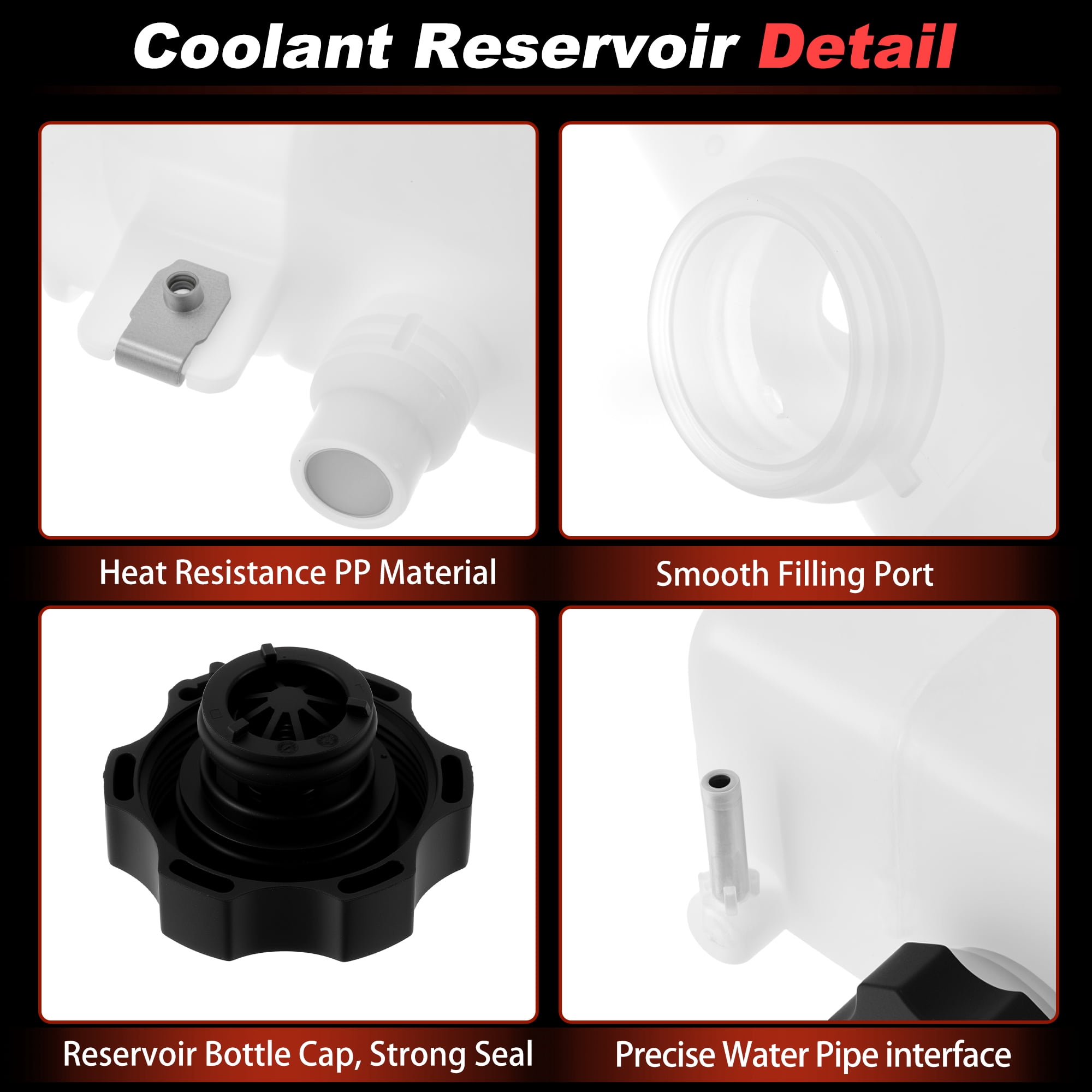 Unique Bargains Coolant Expansion Reservoir Tank for Jeep Wrangler Gladiator V6 3.6L 2020+