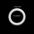 thumbnail image 2 of MECCANIXITY 5.6 Inch Foam Wreath Forms Round Craft Rings for DIY Art Crafts, Florists, Home Decoration Pack of 2, 2 of 6