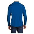 thumbnail image 2 of Yellow Rooster Men's Posi-UV Pro Long Sleeve Male Polo T-Shirts True Royal S, 2 of 6