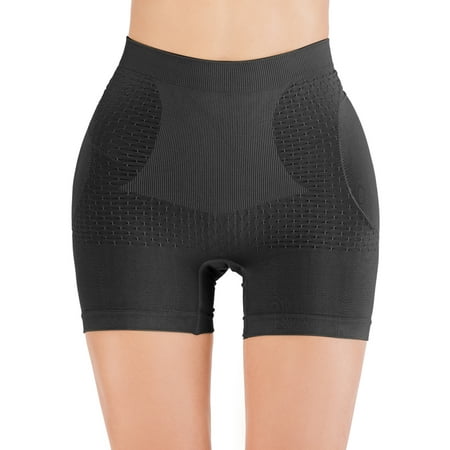 

High Waist Boyshorts Panties for Women Removable Padded Seamless Butt Hip Enhancer Shaper Panties Underwear
