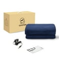 thumbnail image 7 of Comfier Full Body Massage Mat with Heat 10 Vibrating Motors Massage Pad with Shiatsu Neck Massage Pillow, APP Control Blue, 7 of 7