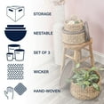 thumbnail image 4 of happimess Gouda Southwestern Hand-Woven Hyacinth Circular Nesting Baskets with Wood Lids, Natural (Set of 3), BSK1004A-3SET, 4 of 11