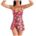 thumbnail image 1 of MKLEKYY Trajes De Baño mujer Natacion Swimdress Swimsuits Women 2024 Tie Knot Swim Dresses Skirt Bathing Suit, 1 of 6