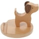 thumbnail image 2 of Soporte de madera para teléfono móvil con forma de perro, creativo, para escritorio (caqui), 2 of 8