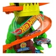 thumbnail image 3 of Pista de Juguete Mattel Hot Wheels T-Rex vs Estación de Bomberos, 3 of 6