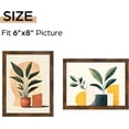 6x8 Picture Frame Rustic Brown, 6 by 8 Thin Photo Frame for Wall ...