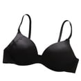 thumbnail image 5 of Pxxlle Seamless Bras for Women Wireless Supportive T Shirt Bra Comfort Full Coverage Everyday Bralettes 34 Black, 5 of 6