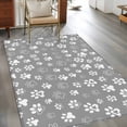 thumbnail image 2 of Area Rugs 2.7'x5', Dog Claws Carpet for Living Room Bedroom Dining Room, Grey Vintage Cartoon Funny Animals Print Throw Kitchen Rugs Non Slip Washable Rectangle Indoor Outdoor Rugs, 2 of 8