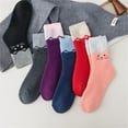 thumbnail image 6 of IDALL Crew Socks Hiking Socks Winter Wool Socks For Kids Warm Crew Socks Thick Cozy Thermal Socks For Toddlers Boys Girls 6 Pairs Cotton Socks Running Socks A One Size, 6 of 7