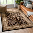 thumbnail image 2 of Well Woven Barclay Sarouk Traditional Oriental Panel Black 6'7" x 9'6" Area Rug, 2 of 8