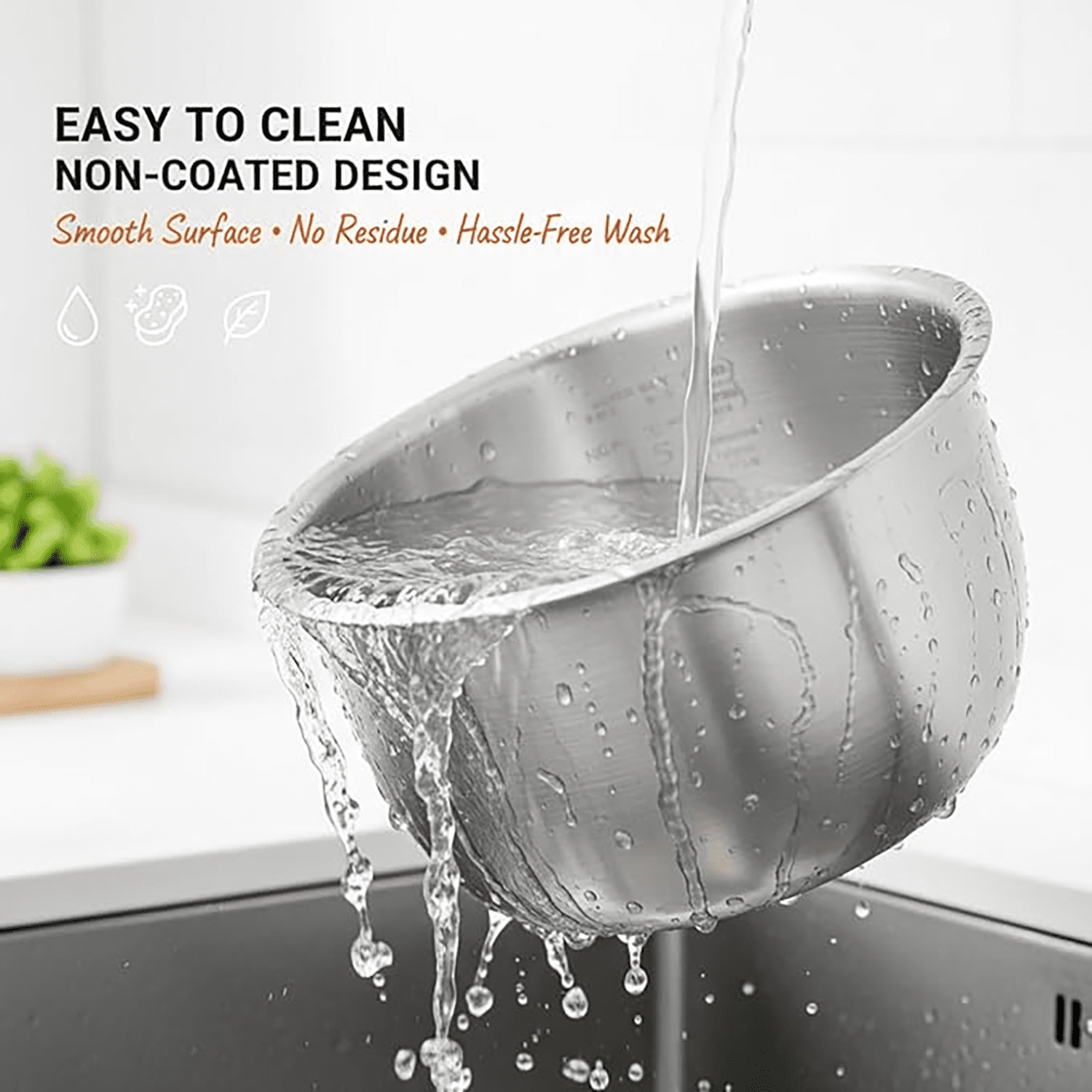 316 Stainless Steel Inner Pot 3L Replacement | Premium Rice Cooker Bowl Compatible with Zojirushi NP-HCC10 | Uncoated One-Piece Design for Even Heating & Daily Cooking