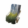 thumbnail image 4 of Country Home Soft Flannel Fleece Throw Blanket, Blooming Rape Field and Clear Sky Clouds Saxony Germany Rustic Eco, Cozy Plush for Indoor and Outdoor Use, 50" x 70", Yellow Green Blue, by Ambesonne, 4 of 6