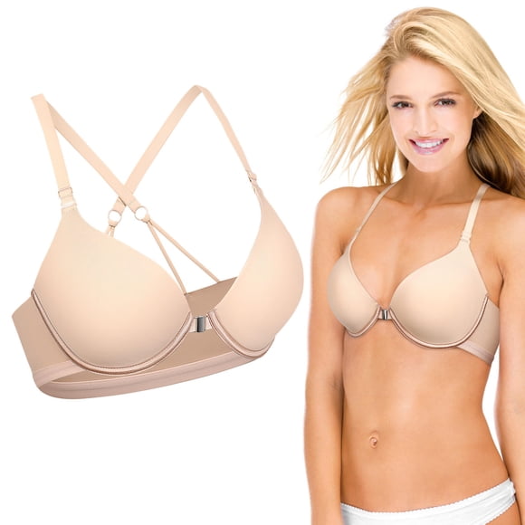 HEANUJJ Beige Para Mujer Con Frontal Y Push Up Sin Varillas