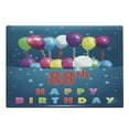 thumbnail image 1 of 88th Birthday Cutting Board, Ornamental Surprise with Party Balloons Cheerful Event Design Print, Decorative Tempered Glass Cutting and Serving Board, Large Size, Multicolor, by Ambesonne, 1 of 1