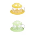 thumbnail image 1 of Taza de té de con hongo de 2 piezas con posavasos de cerámica con colador, 1 of 9
