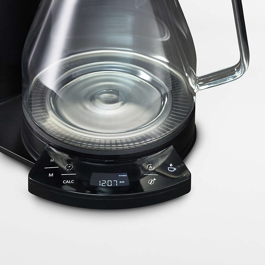 Vision 12- Cup Luxe Drip Coffee Maker with Revolving Dashboard Matte Black
