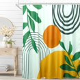 thumbnail image 1 of CNKOO Rideau de Douche Floral en Polyester Bleu Motif Aquarelle Moderne avec 12 Crochets 72” x 72”, 1 of 9