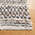 thumbnail image 3 of SAFAVIEH Jericho Marjan Aztec Polyester Shag Runner Rug, Black/Rust, 2'2" x 6', 3 of 8