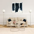 thumbnail image 4 of Henn&Hart Metal Two Tier Glass Top Nickel and Gray Coffee Table, 4 of 8