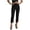 A Black, variant on Sweatpants Womens Plus Size Capri Pants Women's Fashion Solid Color Zipper Straight Dress Pants White Xxl