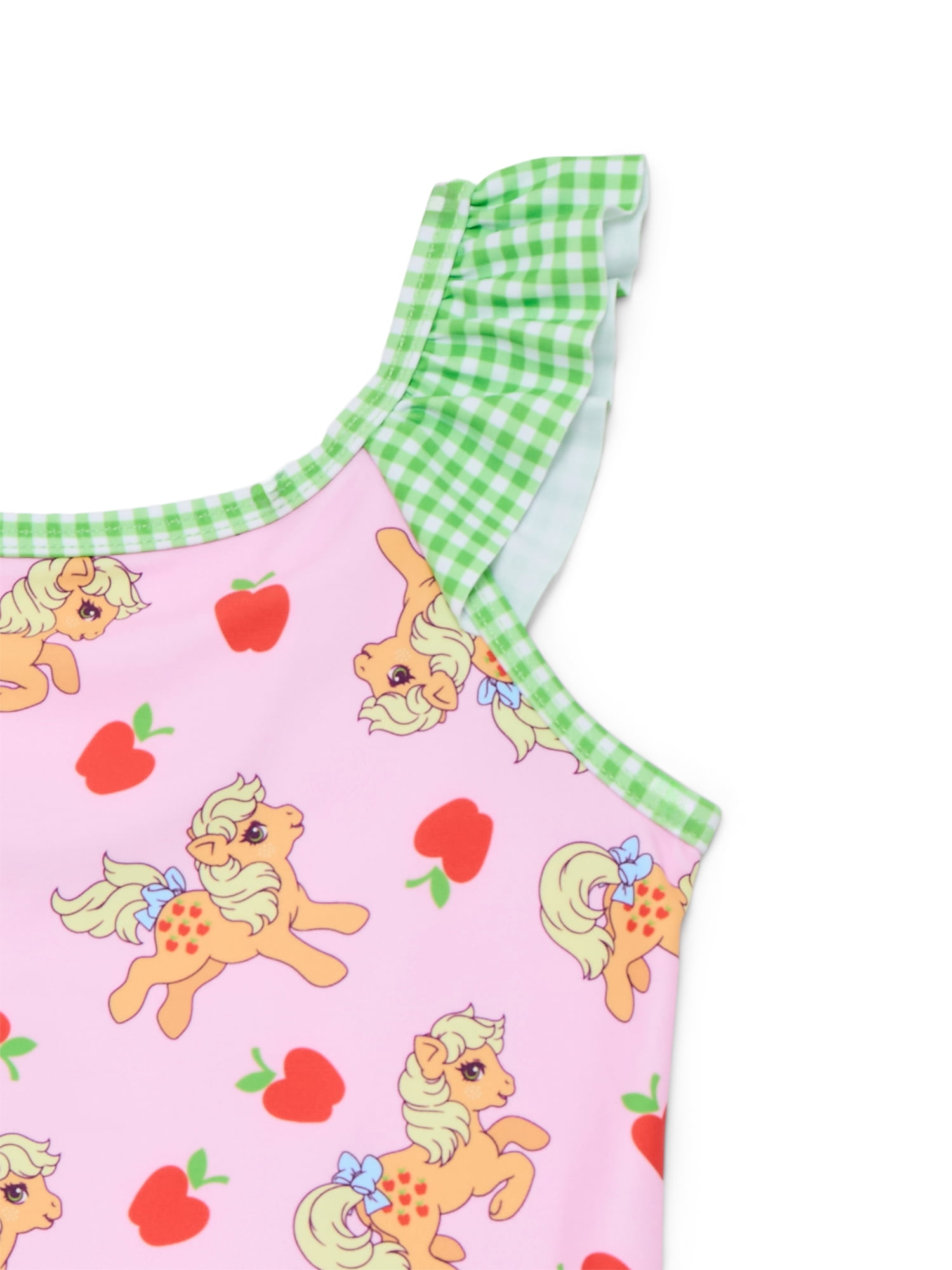Character Toddler Girl Ruffle Strap One- Piece Swimsuit, Sizes 12M-5T