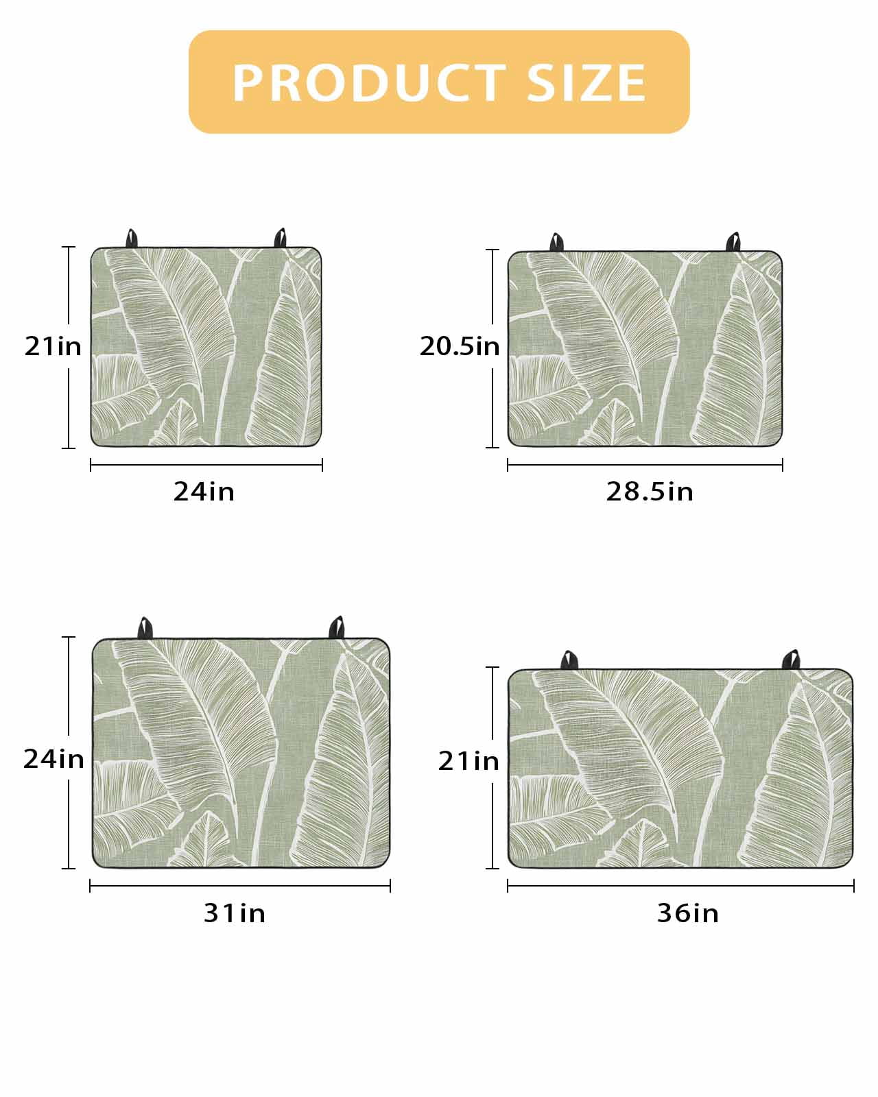 nqOlkjepod Large Induction Cooktop Protector Mat 36"x21", Tropical Bloom Silhouettes Stove Top Covers for Electric Stove, Green Palm Leaf Decorative Stove Burner Cover Mats, Glass Top Stove Cover
