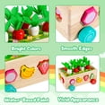 thumbnail image 3 of Juguetes a partir de 1 año, juguete de madera 7 en 1, juego de granja, juguete de motricidad de madera, juguete para clasificar y apilar cubos, juguete educativo, regalo para niños de 1, 2, 3, 4 y 5, 3 of 8