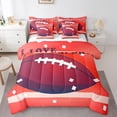 thumbnail image 1 of Boys Rugby Bedding Queen Size 7pcs Soccer Sports Comforter Set For Kids Teens,American Football Bedding Comforter Sets Rugby Printed Bed in a Bag Teens Gamer Bed Sheets Set Home Decorative,Soft, 1 of 4