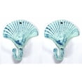 thumbnail image 2 of Iron Scallop Shell Hook - Set of 2, 2 of 5