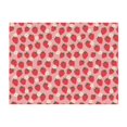 thumbnail image 4 of KLL Strawberry And Flowers Print Fleece Throw Blanket, Horizontal Fleece Bedding Cute Soft Blankets Comfy Fleece Flannel Plush Home Decor for Couch & Bed -40"x30", 4 of 9