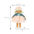 thumbnail image 3 of Kaloo Tendresse Mi Primera Muñeca De Tela Chloe K 9.75 Figura De Felpa Mediana Suave Con Vestido Melocotón Y Rayas Chaqueta Vaquera Y Cabello Rubio Con Cara Bordada Lavable A Máquina Para Edades 0 K96, 3 of 5