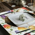 thumbnail image 3 of Pear Apple Grape Plum Placemats Set of 4 Summer Fruits Place Mats Washable for Kitchen Dining Table Heat Resistant Decorative Colth Table Mats 12x18 Inch, 3 of 6