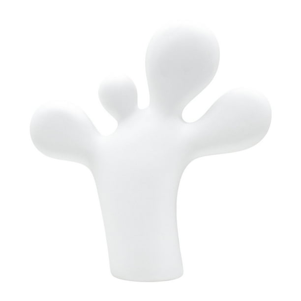 Escultura abstracta de pie, adorno de escritorio, elegante, novedoso, creativo, moderno, estatua Blanco grande