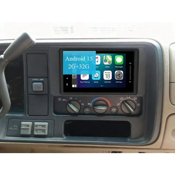 Molaner Android Car Radio for Chevrolet Silverado 2500 2003-2007 7 inch Touch Screen,Fit for Wirelss Carplay Android Auto GPS Navigator Mirror Link, SWC,2 32G