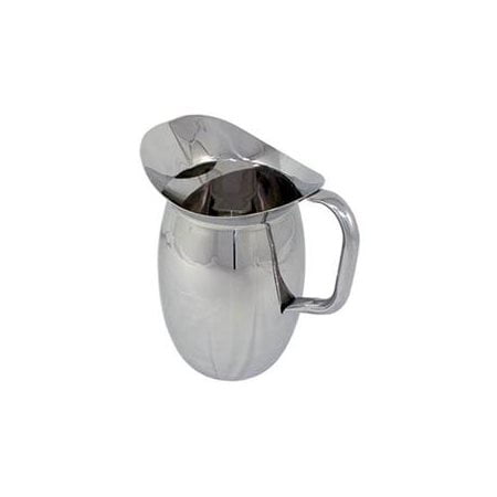 Winco WPB-2 2-Quart Stainless Steel Deluxe Bell Pitcher 