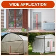 thumbnail image 7 of Heavy Duty Zipper Door for Dust Barriers, Heavy-Duty Dust-Proof Self-Adhesive Construction Dust Protector Zipper Door for Greenhouse Tent Accessories，24roll，7 Ft X 3 in$$Art & Craft, 7 of 7