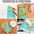 thumbnail image 7 of Kitchen Towels World Map Pattern Cleaning Towel Absorbent Hand Towels Tea Towels for Home Restaurant Dish Clean 28" x 18", 6PCS, 7 of 7