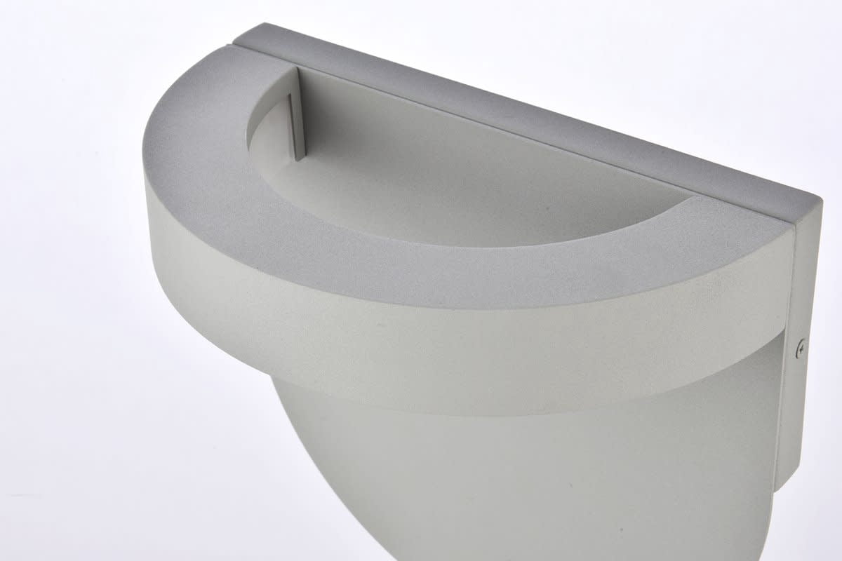 Raine Integrated LED wall sconce in silver