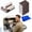 1 Handle+4 Sponge, variant on Decontamination Cleaning Brush, Magic Cleaning Sponge, Carborundum Emery Sponge Scrubber with Handle, Carbide Cleaning Brush, Rust Eraser Sponge for BBQ Grill, Pots and Pans (1 Handle+4 Sponge)