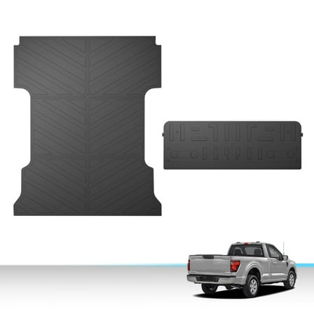 All Weather TPE Truck Bed Mat Tailgate Liner Fit For 2021-2025 Ford F-150 6.5FT