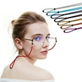 thumbnail image 2 of BE-TOOL 1/5Pcs Leather Eyeglass Straps Adjustable Anti-slip Eyeglass Chains Lanyard Premium Eyewear Retainers Sunglass Retainer Holder Strap (Black), 2 of 4