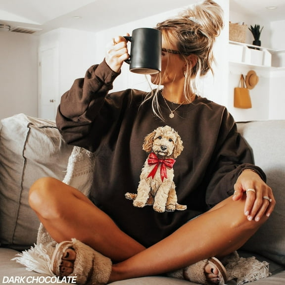 Dog Sweatshirt, Goldendoodle Sweatshirt, Dog Mom Sweatshirt, Goldendoodle Shirt, Dog Love, Coquette Shirt Tshirt All Size S-5XL