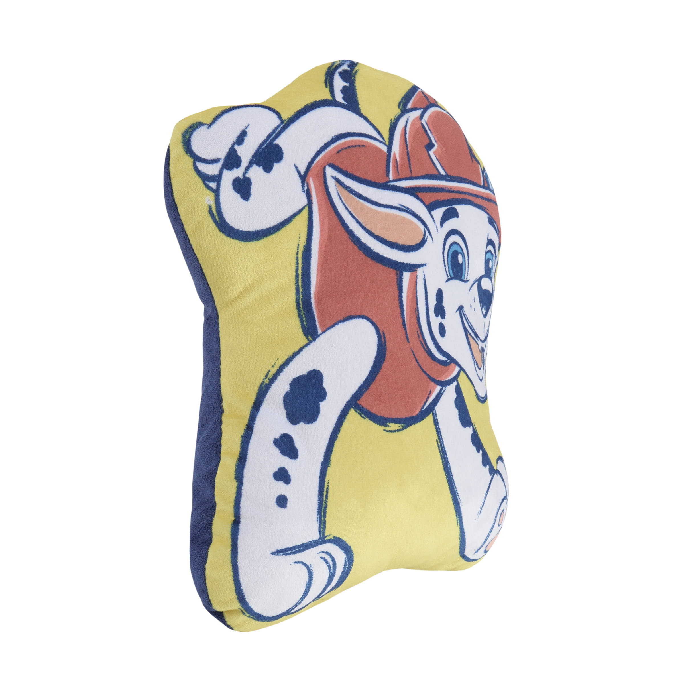 Paw Patrol Marshall Cuddle Toddler Pillow 13.5"x11.5", Red and Yellow Plush