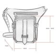 thumbnail image 6 of Segolike Steampunk Waist Bag Fashion Gothic PU Leather Shoulder Crossbody Bags Thigh Leg Travel Pouch Bags for Women Men, 6 of 8