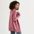 thumbnail image 2 of Women's Sonoma Goods For Life® Every Day Cardigan Color: Mai Mauve Size: X SMALL, 2 of 4
