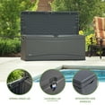 thumbnail image 5 of Lifetime New Outdoor Polyethylene Deck Box 130 Gallon Capacity, Gray (60298), 5 of 11