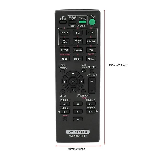 Tv Remote Control for Smart Remote Controller Abs Remote Control for Smart Remote Controller for Rm Adu138 Av System