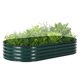 thumbnail image 1 of Yeshouse Cama de jardín elevada ovalada grande con patas y ruedas, jardinera de acero galvanizado grueso, ideal para jardinería en interiores y exteriores, flores y verduras, 1 of 8