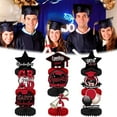 thumbnail image 2 of Graduation Ornaments Graduation Glory 2025 Premium Prom Night Honeycomb Centerpieces, Complete Table Decor Kit for High School & College Graduation Parties, Create Memorable Prom Atmospheres., 2 of 5