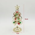thumbnail image 2 of NIYANGLE Christmas Decorations Mini Christmas Trees 1Pack Golden Iron Tree Shaped Ornament 10.5X9.1X26 Cm, 2 of 8
